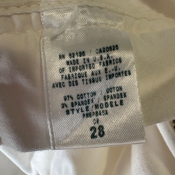Marciano, size 28, white with gold accents jeans, cotton blend, slim leg - Picture 6 of 6